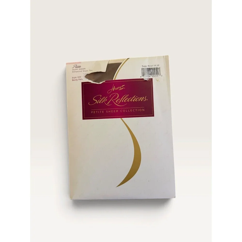 Vintage Hanes Pantyhose Lot of 3 Silk Reflections Ultra Sheer Size A Petite NIP